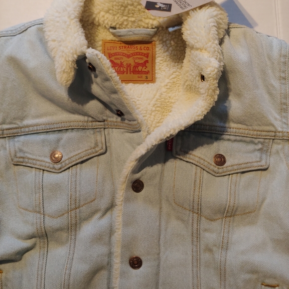 Levi denim Sherpa Women Small - Picture 2 of 3